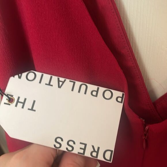 Dress The Population Anita Crepe Sheath Cocktail Dress Size XXL NWT - Picture 8 of 9